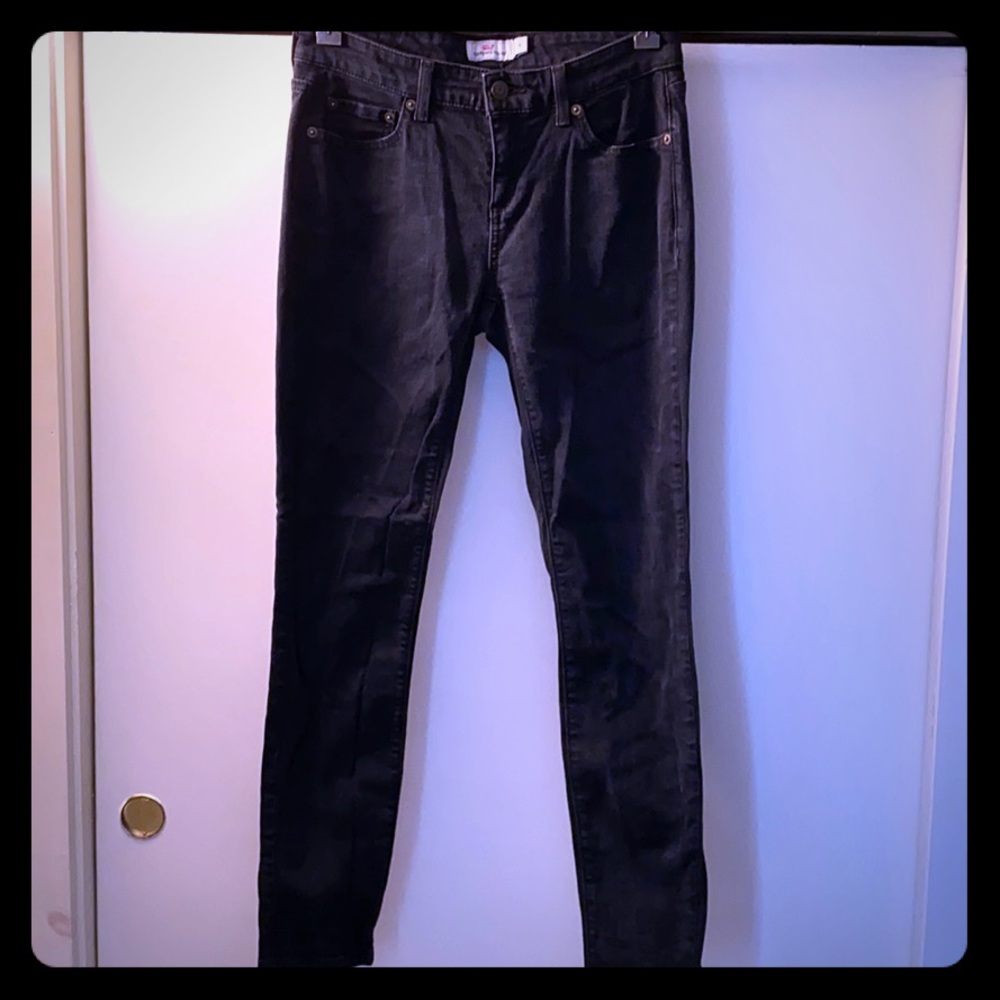 vineyard vines women’s black stretch denim size 6